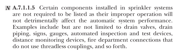 New section of NFPA 13